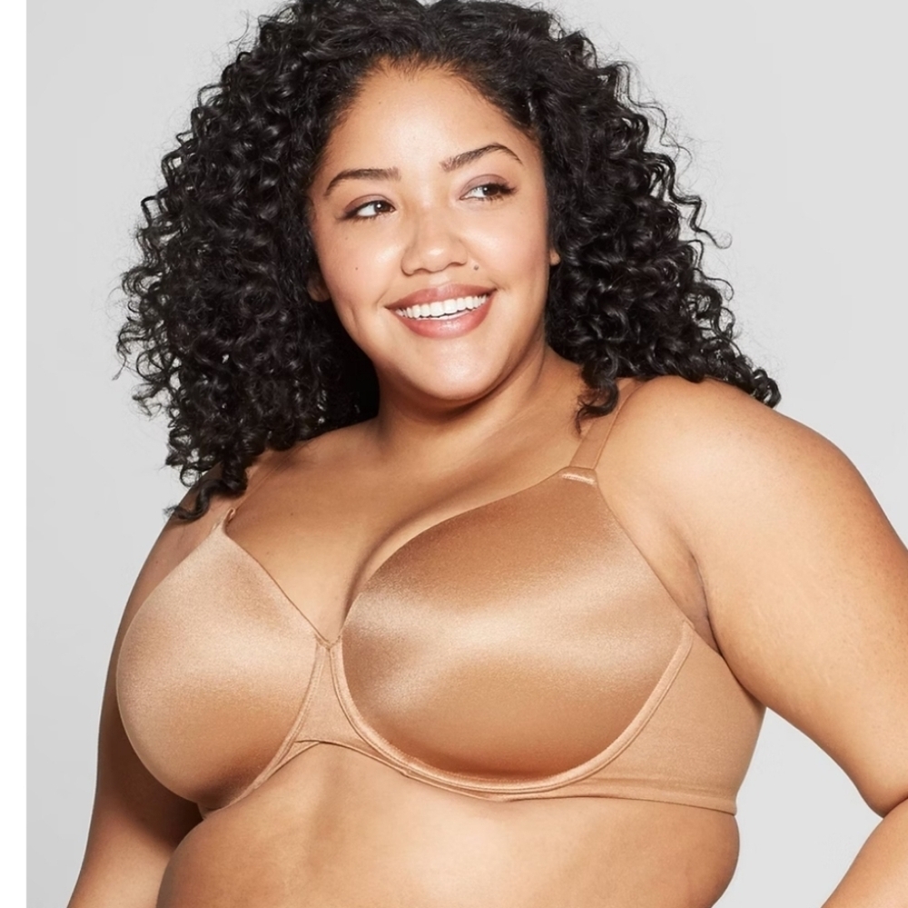 Women's 46D Superstar Lightly Lined T-Shirt Bra - Auden Brown 46D